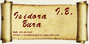 Isidora Bura vizit kartica